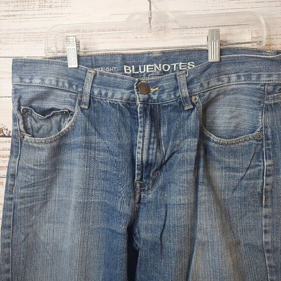 Bluenotes Men's Jeans Slim Straight Size 34/32 Blue Denim - Picture 3 of 14